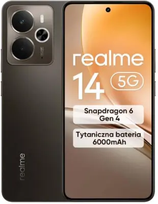 REALME 14 5G pametni telefon 12 GB/256 GB rjave barve