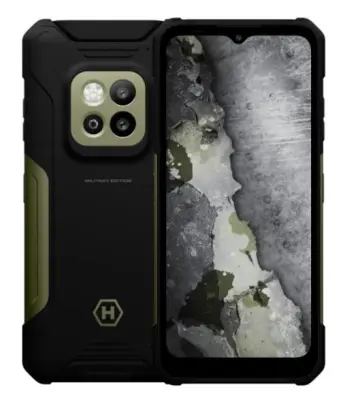 Pametni telefon HAMMER Construction 2 5G, vojaška izdaja, 6 GB/128 GB, črne in zelene barve