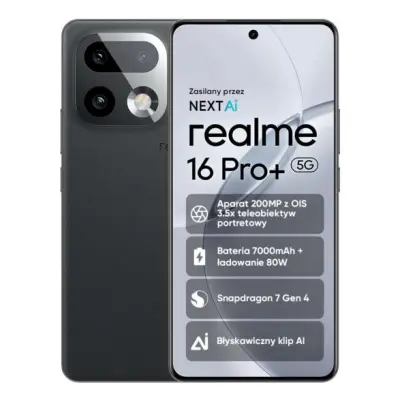 REALME 16 Pro+ 5G pametni telefon 8 GB/256 GB siv