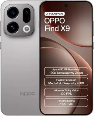 Pametni telefon OPPO Find X9 5G 12 GB/512 GB siv