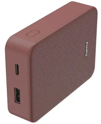 HAMA Power Pack Pocket 10000 Mah prenosna baterija rdeče barve