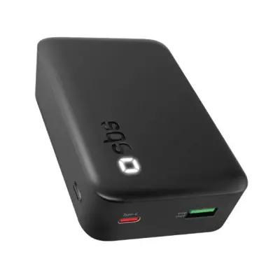 Prenosna baterija SBS visoke gostote 20000mAh 20W črne barve