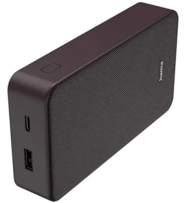 Prenosna baterija HAMA Power Pack Color 20000 mAh Vijolična