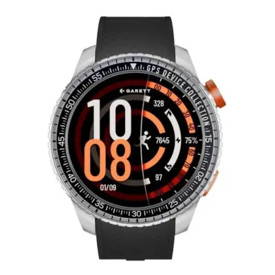 Pametna ura GARETT Compass GPS, srebrna