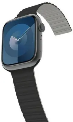 Silikonski pašček ARAREE za Apple Watch 42/44/44/49 mm črne in sive barve AR70-01907A