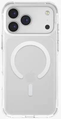 Ovitek UNIQ LifePro Xtreme s polnjenjem MagClick za iPhone 17 Pro Max, prozorno-bel