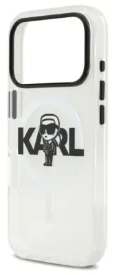 Ovitek KARL LAGERFELD IML Karl Sketch Logo MagSafe za iPhone 17 Pro, prozoren