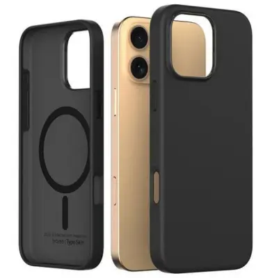 Ovitek ARAREE Typo Skin M za iPhone 16 Pro Max črne barve