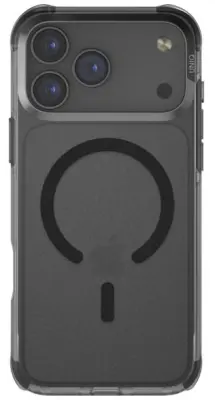 Ovitek UNIQ LifePro Xtreme s polnjenjem MagClick za iPhone 17 Pro Max, prozorno-črn