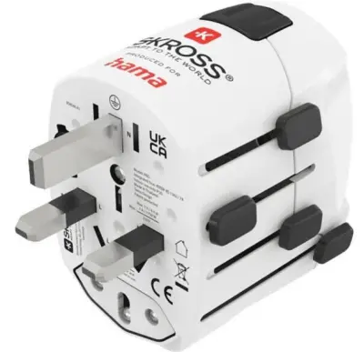 Potovalni adapter HAMA World Travel Pro 223471