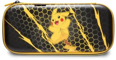 Ovitek POWERA Slim Pikachu Storm za Nintendo Switch 2 črne in rumene barve