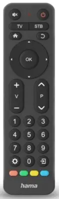 HAMA 221056 2-v-1 univerzalni daljinski upravljalnik črne barve