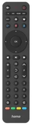 HAMA Univerzalni daljinski upravljalnik za TV 4-v-1 221053 črne barve