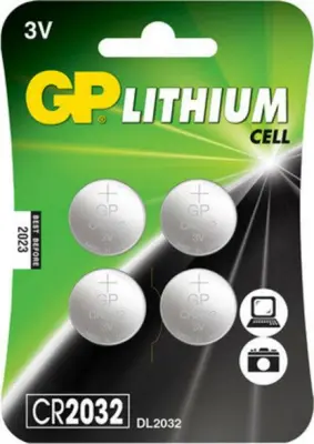 Gumbaste baterije GP CR2032-U4