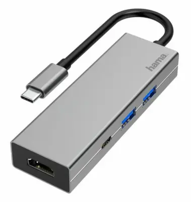 HAMA USB vozlišče 2xUSB-A 3.2, 1xTYP-C, 1xHDMI 200107