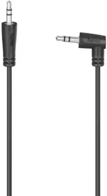 HAMA Jack kabel 3,5 mm (kotni) - 3,5 (vtični) 1,5 m črne barve