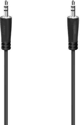 HAMA Jack kabel 3,5 mm - 3,5 (vtični) 0,5 m črne barve