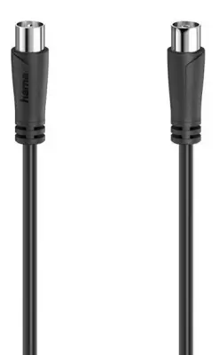 HAMA 90dB antenski kabel vtič - antenska vtičnica 1,5 m črne barve