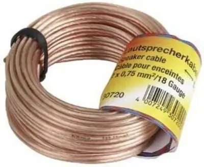 HAMA zvočniški kabel 2x0,75 mm 10 m
