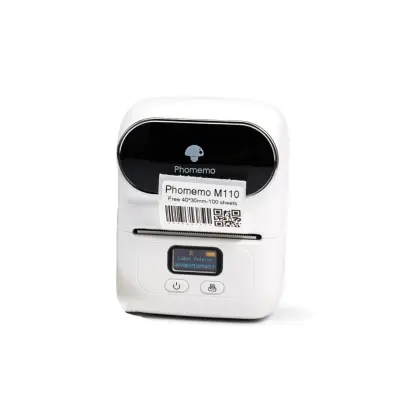 Prenosni Bluetooth termični tiskalnik etiket 203dpi 20-50mm 1200mAh White