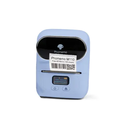 Prenosni Bluetooth termični tiskalnik etiket 203dpi 20-50mm 1200mAh Blue