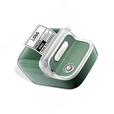 Retro termo tiskalnik etiket Bluetooth 5.2, 203dpi, 1200mAh Green