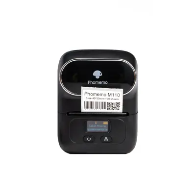 Prenosni Bluetooth termični tiskalnik etiket 203dpi 20-50mm 1200mAh Black