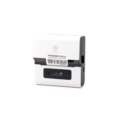 Prenosni Bluetooth termični tiskalnik M221, 203dpi, 20-75mm, z USB-C White