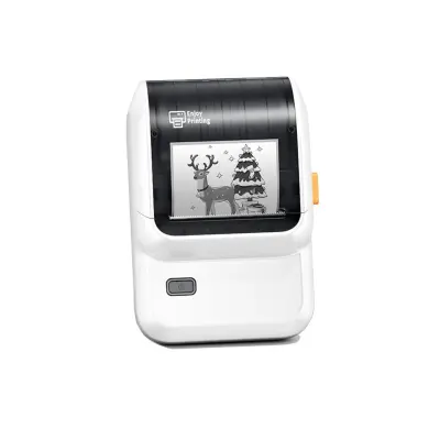 Prenosni toplotni tiskalnik etiket Bluetooth 4.2, 203dpi White