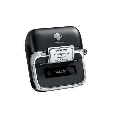 Prenosni termični tiskalnik 203dpi, Bluetooth 5.2, USB-C Black
