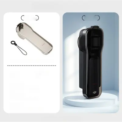 Prozorna PC zaščitna kapa za lečo in gimbal, združljiva z DJI Pocket 3 Transparent Gray