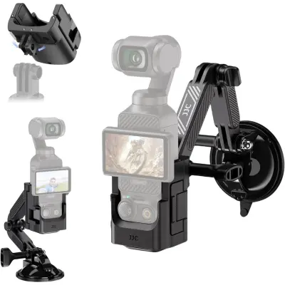 Sesalni nosilec za avto za DJI Osmo Pocket 4/3, črn