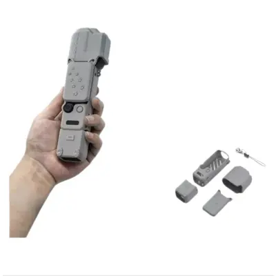 Silikonski zaščitni komplet za DJI Osmo Pocket 4 — tanek in varen Gray