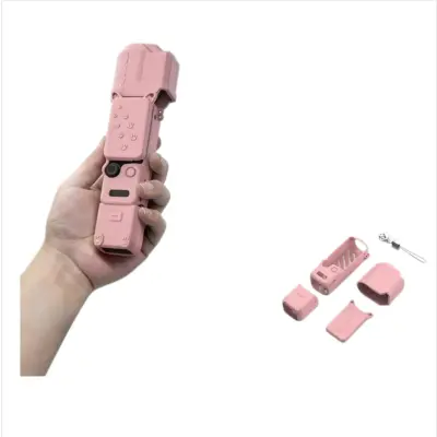 Silikonski zaščitni komplet za DJI Osmo Pocket 4 — tanek in varen Pink