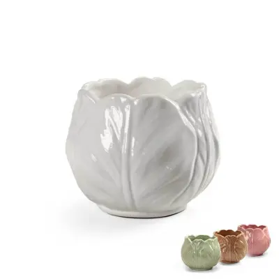 Vaza Tulipan 14xh12cm / več barv / keramika