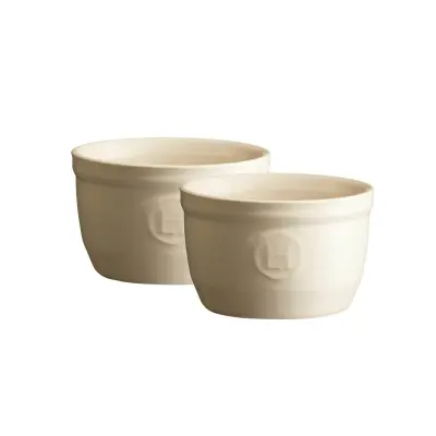Set ramekin Souffle N°9 / 0,15L / 2 kos / krem / keramika