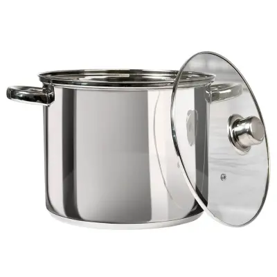 Lonec s pokrovom Matilde 19L / indukcija / inox, steklo
