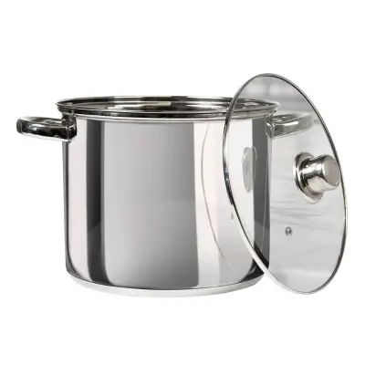 Lonec s pokrovom Matilde 16L / indukcija / inox, steklo