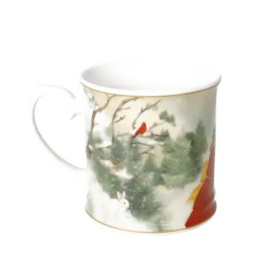 Lonček Cuccioli / deklica in deček zelen plašč / porcelan
