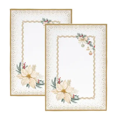 Set kuhinjska krpa White Elegance 70x50cm / 2 kos / bombaž