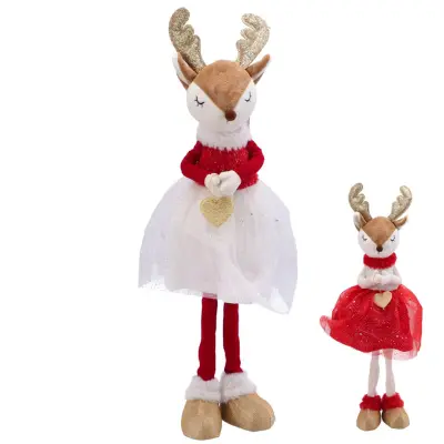 Novoletna figura Košuta 22x20xh63cm / več barv / tekstil