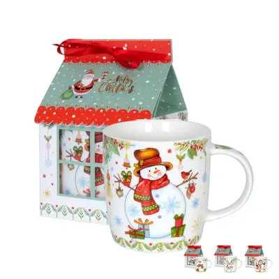 Lonček Hiška 400ml / več motivov / porcelan