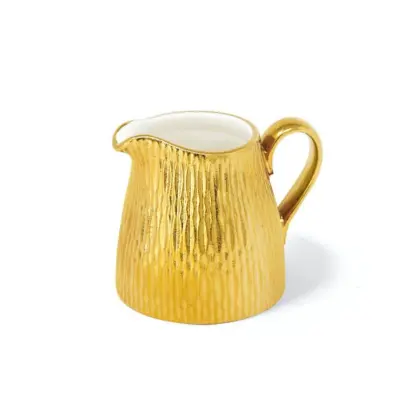 Zlat vrček za mleko Deras 120ml / porcelan