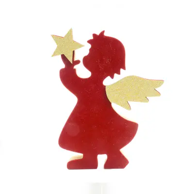 Angel z zvezdo 16x2xh20cm / les