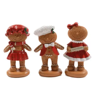 Novoletna figura Medenjak 9x5,5xh16cm / več vzorcev / pvc