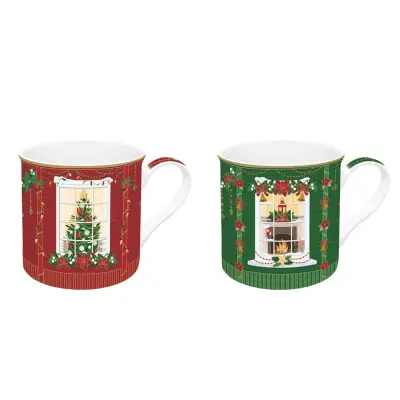 Set lonček Festive Avenue 300ml / porcelan