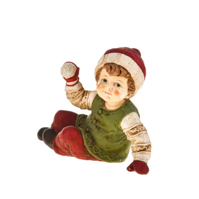 Kipec deček Christmas 19,5cm / resina
