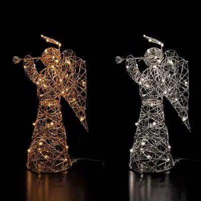 Angel h50cm / 50 LED lučk / več barv /kovina, PVC
