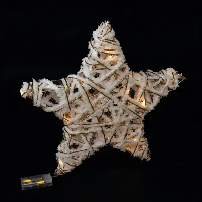Novoletno drevesce Zvezda 30cm / 20 led lučk / kovina