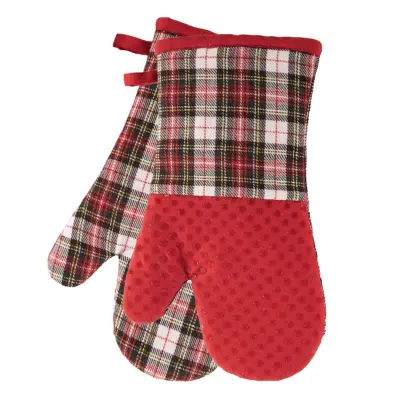 Set kuhinjska rokavica Xmas Tiseco 18x32cm / 2 kos / bombaž, silikon